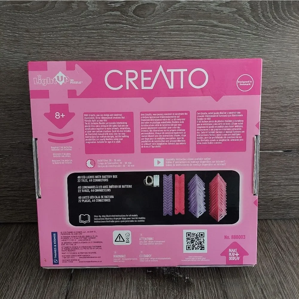 Starlight Kitty & Cutie Crew Creatto Light Up Crafting Kit Craft LED